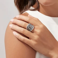 BH Multi 14K Yellow Gold Espresso, Black and White Diamond Ring, 1.83 TCW | Rings
