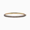 BH Multi 14K Yellow Gold Espresso Diamond Pave Bangle, 3.12 TCW | Bracelets