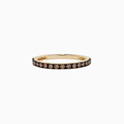 Effy Jewelry 14K Yellow Gold Espresso Diamond Band, 0.34 TCW | Rings