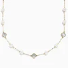 Effy Jewelry 14K Yellow Gold Fresh Water Pearl and Mother of Pearl Necklace | Necklaces & Pendants