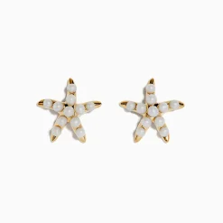 Effy Jewelry 14K Yellow Gold Fresh Water Pearl Starfish Stud Earrings | Earrings