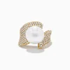 Effy Jewelry 14K Yellow Gold Fresh Water Pearl and Diamond Statement Ring | Rings