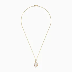 Effy Jewelry 14K Yellow Gold Fresh Water Pearl and Diamond Pendant | Necklaces & Pendants