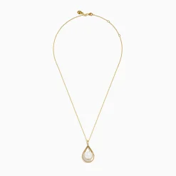 Effy Jewelry 14K Yellow Gold Fresh Water Pearl and Diamond Drop Pendant | Necklaces & Pendants