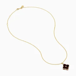 Effy Jewelry 14K Yellow Gold Garnet and Diamond Pendant | Necklaces & Pendants