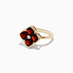 Effy Jewelry 14K Yellow Gold Garnet and Diamond Ring | Rings