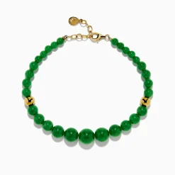 Effy Jewelry 14K Yellow Gold Graduated Jade Bracelet | Bracelets