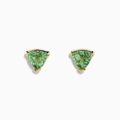 Effy Jewelry 14K Yellow Gold Green Amethyst Stud Earrings | Earrings