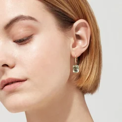 Effy Jewelry 14K Yellow Gold Green Amethyst and Diamond Earrings, 8.34 TCW | Earrings