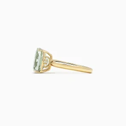 Effy Jewelry 14K Yellow Gold Green Amethyst Ring, 3.95 TCW | Rings