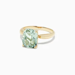 Effy Jewelry 14K Yellow Gold Green Amethyst Ring, 3.95 TCW | Rings
