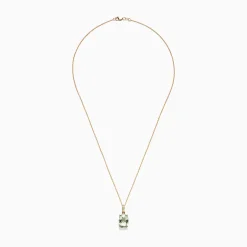 Effy Jewelry 14K Yellow Gold Green Amethyst and Diamond Pendant, 6.52 TCW | Necklaces & Pendants