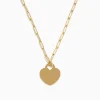 Effy Jewelry 14K Yellow Gold Heart on a Paperclip Chain Necklace | Necklaces & Pendants