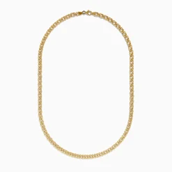 Effy Jewelry 14K Yellow Gold Hollow Interlock Links Chain Necklace 18" | Necklaces & Pendants