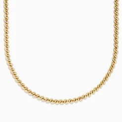 Effy Jewelry 14K Yellow Gold Hollow San Marco Chain Necklace 17" | Necklaces & Pendants