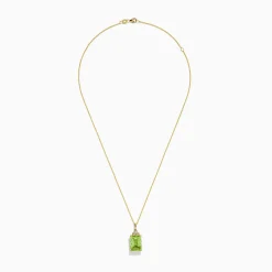BH Multi 14K Yellow Gold Lemon Quartz and Diamond Pendant | Necklaces & Pendants