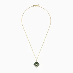 Effy Jewelry 14K Yellow Gold Malachite and Diamond Compass Pendant | Necklaces & Pendants