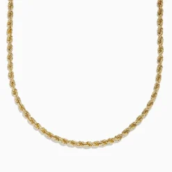 Effy Jewelry 14K Yellow Gold 4mmHollow Spiral Rope 22" Necklace | Mens | Necklaces & Pendants