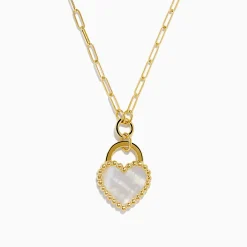 Effy Jewelry 14K Yellow Gold Mother of Pearl Heart Pendant | Necklaces & Pendants