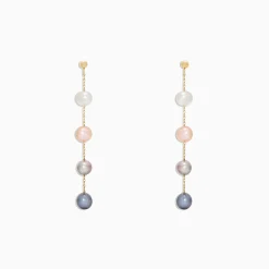 Effy Jewelry 14K Yellow Gold Multi Color Cultured Pearl Earrings | Earrings