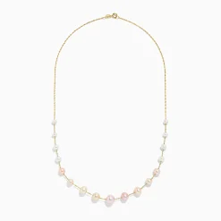BH Multi 14K Yellow Gold Multi Color Pearl Necklace | Necklaces & Pendants
