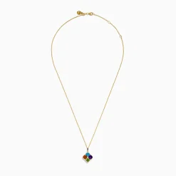 Effy Jewelry 14K Yellow Gold Multi Color Gemstone and Diamond Pendant | Necklaces & Pendants