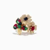 Effy Jewelry 14K Yellow Gold Multi Stone Flower Ring | Rings