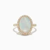 Effy Jewelry 14K Yellow Gold Opal and Diamond Ring | Rings