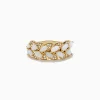 Effy Jewelry 14K Yellow Gold Opal and Diamond Petal Motif Ring | Rings