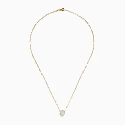 Effy Jewelry 14K Yellow Gold Opal Bezel Paperclip Chain Pendant | Necklaces & Pendants