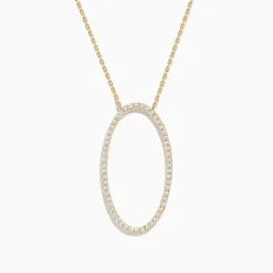 Effy Jewelry 14K Yellow Gold Oval Pendant | Necklaces & Pendants