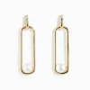 Richline Group 14K Yellow Gold Paperclip Cultured Freshwater Pearl Earrings | Earrings