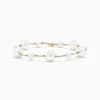 BH Multi 14K Yellow Gold Pearl Station Bracelet | Bracelets