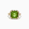 BH Multi 14K Yellow Gold Peridot and Diamond Ring | Rings