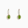 BH Multi 14K Yellow Gold Peridot and Diamond Earrings | Earrings