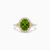 BH Multi 14K Yellow Gold Peridot and Diamond Ring | Rings