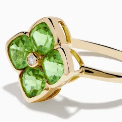 Effy Jewelry 14K Yellow Gold Peridot and Diamond Ring | Rings
