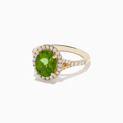 BH Multi 14K Yellow Gold Peridot and Diamond Ring | Rings