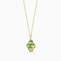 Effy Jewelry 14K Yellow Gold Peridot and Diamond Pendant | Necklaces & Pendants