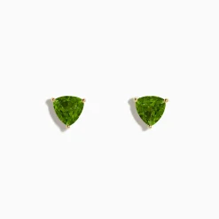 BH Multi 14K Yellow Gold Peridot Stud Earrings | Earrings