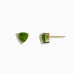 BH Multi 14K Yellow Gold Peridot Stud Earrings | Earrings