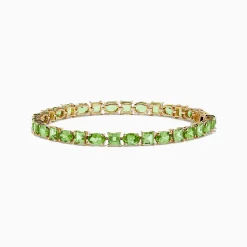 Effy Jewelry 14K Yellow Gold Peridot Tennis Bracelet 13.50 TCW | Bracelets
