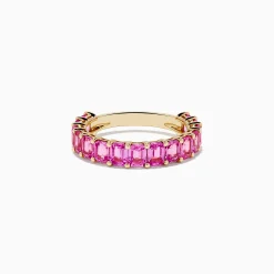 Effy Jewelry 14k Yellow Gold Pink Sapphire Band Ring | Rings