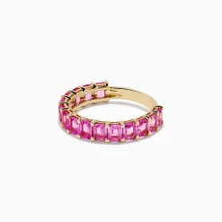 Effy Jewelry 14k Yellow Gold Pink Sapphire Band Ring | Rings
