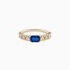 Effy Jewelry 14K Yellow Gold Sapphire and Diamond Ring | Rings