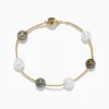 Effy Jewelry 14K Yellow Gold Tahitian and Fresh Water Pearl Station Bracelet 9.0 mm | Bracelets