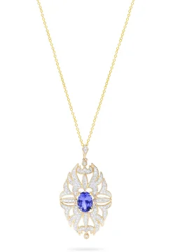 Effy Jewelry 14K Yellow Gold Tanzanite and Diamond Pendant, 1.57 TCW | Necklaces & Pendants