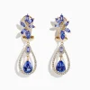 Effy Jewelry 14K Yellow Gold Tanzanite and Diamond Earrings | Earrings