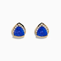 Effy Jewelry 14K Yellow Gold Tanzanite and Diamond Earrings | Earrings