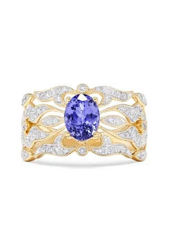 Effy Jewelry 14K Yellow Gold Tanzanite and Diamond Ring, 1.45 TCW | Rings
